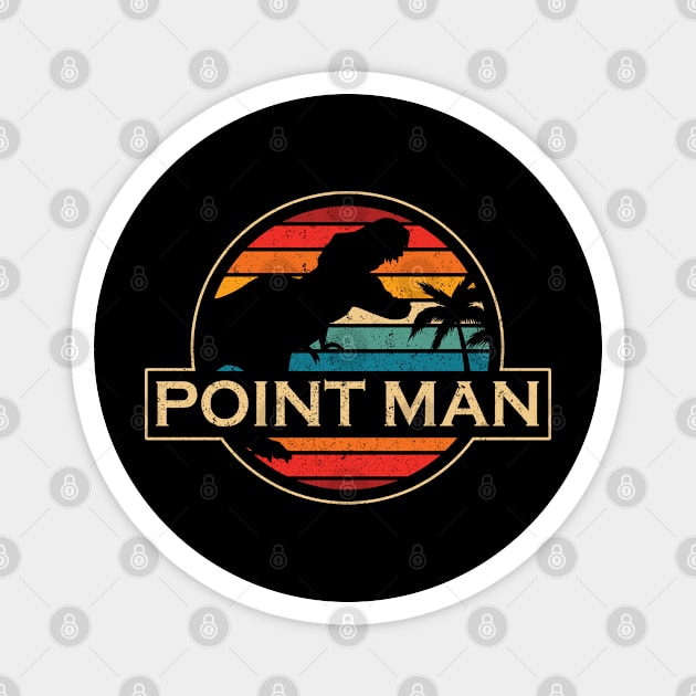 Point Man Dinosaur Magnet by SusanFields